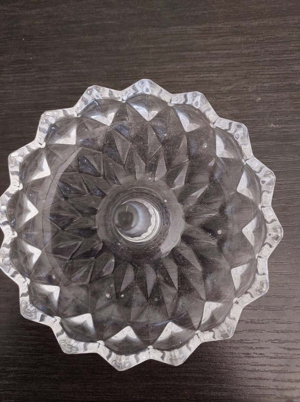 Vintage Avon Clear Glass Ring Holder Dish